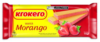 Wafer de Morango Krokero 115g