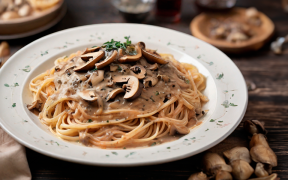 Macarrão ao molho funghi (massa especial)