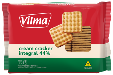 Biscoito Cream Cracker Integral 360g