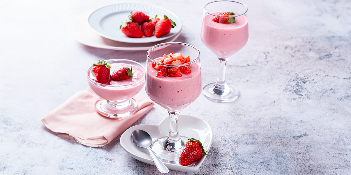 Mousse de morango