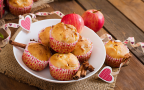 Muffin de maçã e canela