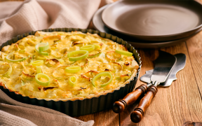 Quiche de alho-poró