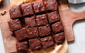 Brownie de biscoito e nozes