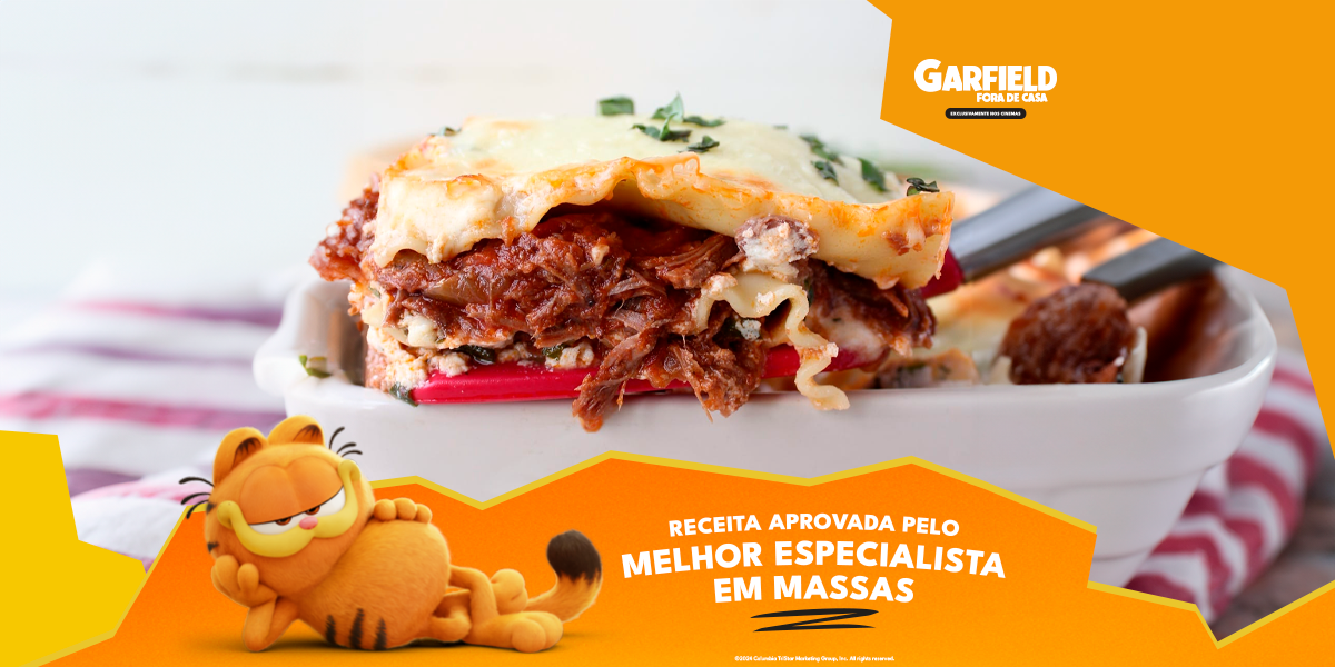 Lasanha de carne seca (massa testada pelo gato especialista)