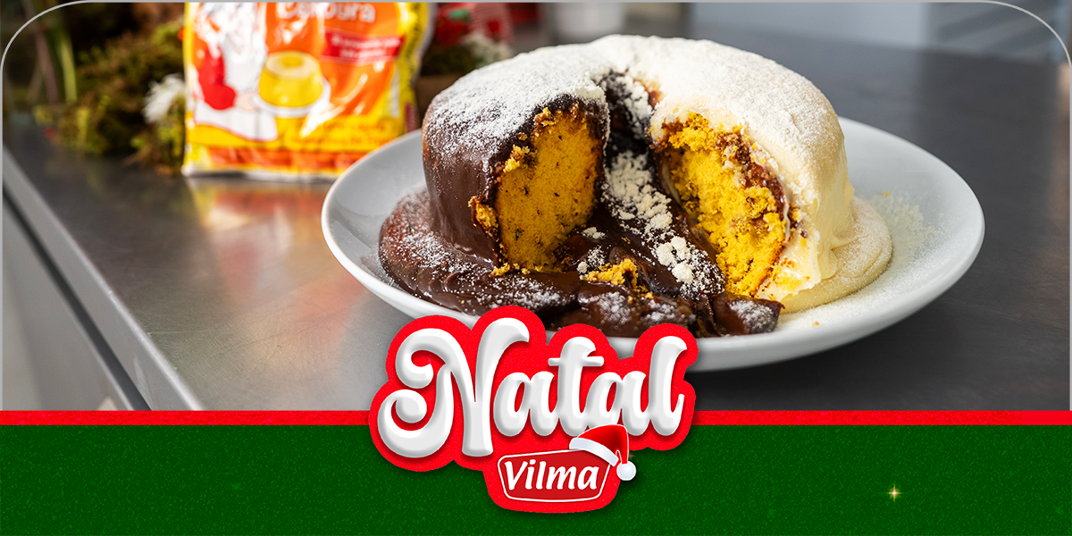 Bolo de cenoura natalino