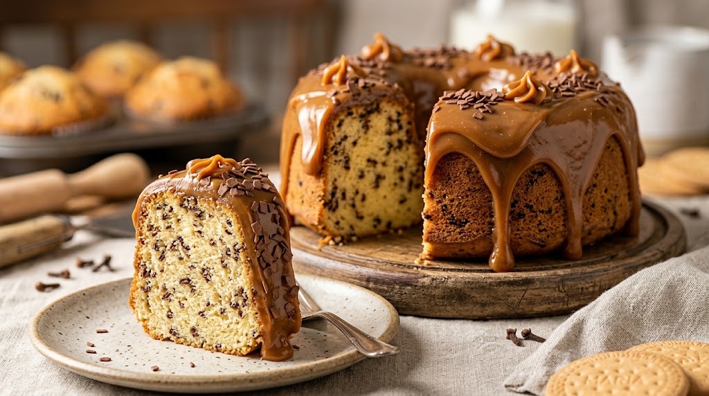 Bolo Formigueiro cremoso com cobertura de brigadeiro de doce de leite
