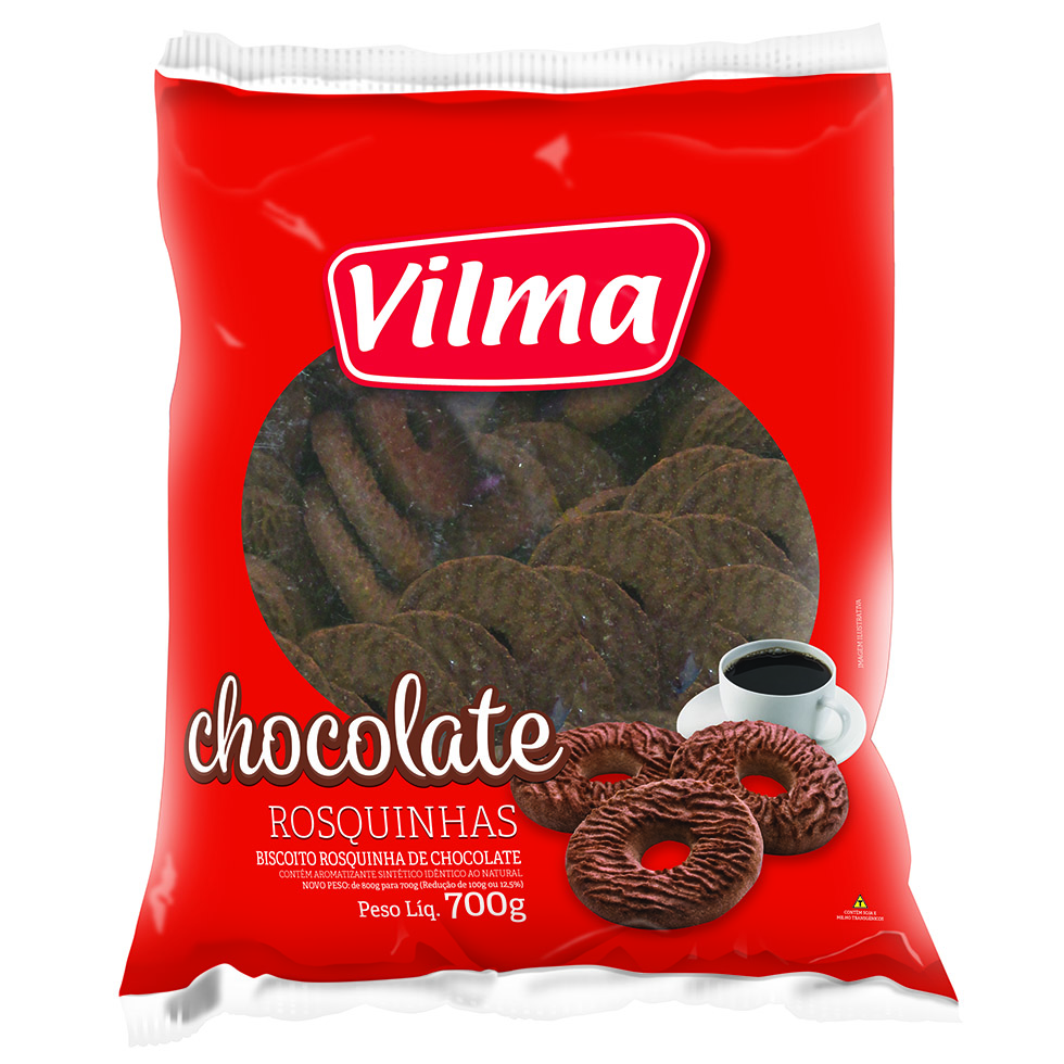 411818 - Rosquinhas 700g Chocolate Vilma